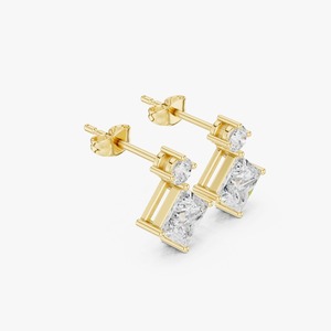 Pendientes de Diamantes de Diseño de Excelente Calidad con Brillo Brillante para Mujer, Ideales para Fiestas, Oficina y Regalos, Disponibles para la Venta - Product Image 3