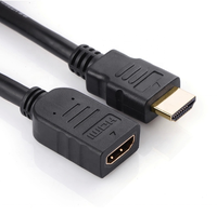OEM 15cm 30cm 0.5m 1m 1.5m Câble D'extension HDMI Mâle vers HDMI Femelle 3D 1.4v HDMI Câble Étendu pour HD TV LCD Ordinateur Portable PS3 Projet
