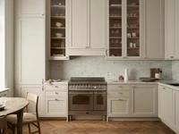 CBMMart 100% Armoire de cuisine en placage de bois couleur shaker personnalisée armoires laquées pour nouvelle maison et rénovation