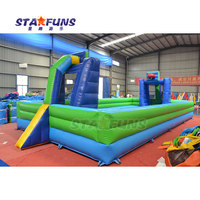 Nouveau design Grand terrain de football et de basket-ball gonflable extérieur en PVC pour enfants et adultes Jeux de sport