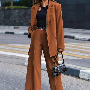 New Solid Color Long Sleeve Women's Casual Suit 2 Piece <b>Set</b> Fashion - Product Image 5