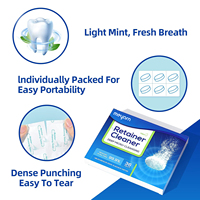 Tablettes de nettoyage d'aligneurs d'impression personnalisées (lot de 36) pour le nettoyage Invisalign, tous les aligneurs et les retenues transparents