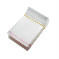 Sacs en plastique transparents jetables personnalisables en BOPP OPP pour cadeaux et artisanat, refermables avec fermeture autocollante, trou pour petits bijoux