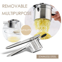 Fruit & groente tools, zware professionele handmatige aardappelpers, 3-in-1 roestvrijstalen aardappelstamper