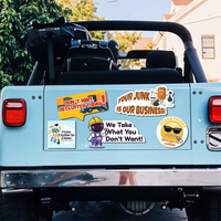 Autocollant magnétique amovible écologique pour voiture, logo personnalisé, cadeau promotionnel réutilisable pour entreprise
