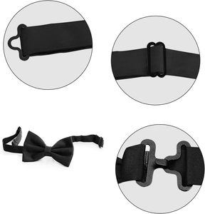 Juego de clips ajustables para corbatas, broches metálicos para corbatas, cierres para tirantes de corbata - Product Image 3