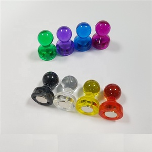 Từ nhỏ đẩy pin cao cấp acrylic đầy màu sắc tủ lạnh nam châm tùy chỉnh trong suốt con dấu tem nam châm cho tủ lạnh - Product Image 5