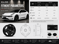 Ruedas Monobloque ZL Premium Nuevas para ZEEKR 001 007 de 19, 20, 21 y 22 Pulgadas, Aleación de Aluminio Forjado, Compatibles con Vehículos Eléctricos, Diseño Multirradio