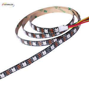 Bande <span class=keywords><strong>LED</strong></span> RGB programmable IP20/IP65/IP67 <span class=keywords><strong>Neo</strong></span>-<span class=keywords><strong>pixel</strong></span> intégrée, intelligente, 5V, PCB blanc/noir, WS2812B SK6812 5050 <span class=keywords><strong>pixel</strong></span> 30/60/144 <span class=keywords><strong>LED</strong></span> - Product Image 5