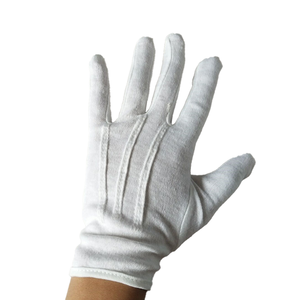 ถุงมือผ้าฝ้ายถักพร้อมกระดุมพลาสติกสำหรับงานเย็บแบบนุ่มใส่สบาย - Product Image 6