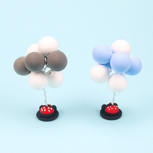 Colorful Balloon Cake Toppers Round Handmade Birthday Party Dessert Decorations - Product Image 3