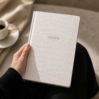 Carnets de notes lignés en cuir PU à motif crocodile A5 personnalisés en gros pour cadeaux d'affaires