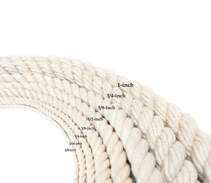 Corda in cotone 100% naturale stretta e morbida da 2mm-20mm per tutti i tipi di funzioni - Product Image 4