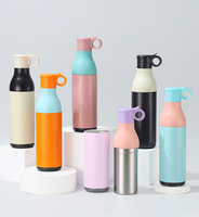 2025 nouveau produit personnalisé 304 en acier inoxydable isolé bouteille d'eau Portable extérieur Thermos 12oz mince peut refroidisseur avec poignée couvercle