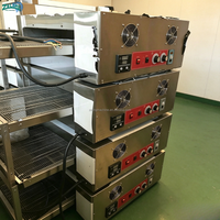 Nouveau four à pizza électrique de 18 pouces avec bande transporteuse en acier inoxydable, machine à cuire à bande maillée, contrôle numérique, économie d'énergie pour restaurant