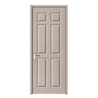 Porte intérieure en panneau MDF de style moderne et simple Zonle, portes de chambre en bois durables pour la maison