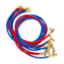 Tuyau de réfrigérant avec vanne de contrôle R410A R22 en caoutchouc et laiton pour aspiration et manipulation de réfrigérant pour service de réfrigération AC - Product Image 6