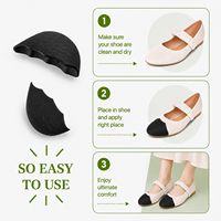 Inserts en mousse pour chaussures trop grandes, coussinets antidérapants pour l'embout, ajusteurs de taille pour femmes et hommes, pour la marche quotidienne