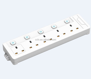 Dây Dẫn Nối Dài Ổ Cắm Điện 5 Chiều, Dây Bện 2M Gắn Tường Cho Gia Đình Văn Phòng Du Lịch - Product Image 1