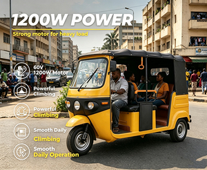 Auto-rickshaw semi-démontable 60V 1200W pour taxi 4-6 places - Product Image 2