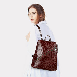 Commercio all'ingrosso Multi-purpose di modo Del modello Del Coccodrillo dell'unità di elaborazione borsa di cuoio set di 6 pezzi di borse da donna - Product Image 6