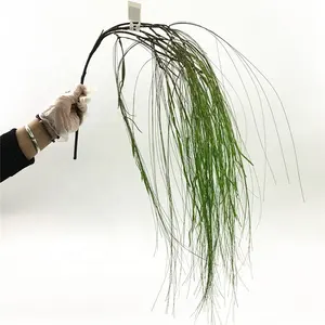 High quality home decoration wholesale promotional orchid grass artificial hanging leaves