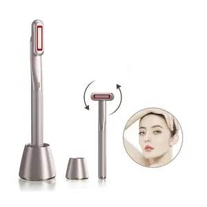 Recarregável 360 graus girando cabeça skincare varinha calor terapêutico vibrando olho cuidados massagem - Product Image 1