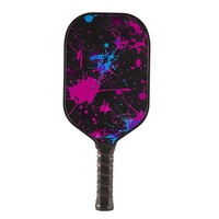 Raquette de pickleball OEM directe d'usine, 16 mm, pressée à chaud, fibre de carbone T300, surface brillante, noyau en nid d'abeille PP, génération 2, remise en gros