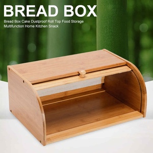 Food Storage Cake Home Kitchen Multifunction Practical Snack Restaurant <strong>Bread</strong> Box Dustproof Pastry Bamboo Clamshell <strong>Roll</strong> <strong>Top</strong> - Product Image 5