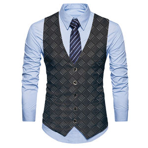 Herren Slim Fit formelle Anzug Weste mit Knöpfen Leinwand Oberbekleidung für Smoking <span class=keywords><strong>Prom</strong></span> Party Hochzeit für den Herbst - Product Image 3