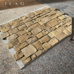 KMGSTONE Revêtement de sol extérieur moderne, blocs de pierre calcaire, carreaux de travertin, feuilles de placage en ardoise, taille personnalisée, surface naturelle flammée - Product Image 2