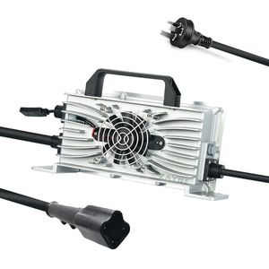 Cargador de Batería Profesional ZAYNE ZCH-6 de Fábrica Directa, LiFePO4 IP67, Impermeable, Integrado, 36V 48V 20AMP, para Carrito de Golf - Product Image 1