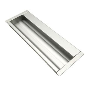 أثاث مخفي مقبض مخفي درج أجهزة مقابض ألومنيوم باب خشبي خزانة مدمجة سحب تدفق الإصبع - Product Image 1