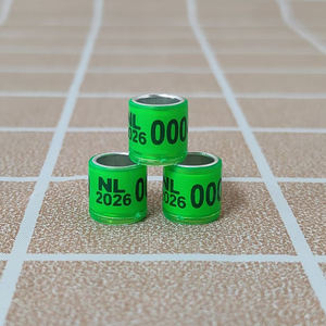 Duif Voetringen 2026 Meerkleurige Plastic Ronde Vogelpoot <span class=keywords><strong>Ring</strong></span> Herbruikbaar Lichtgewicht Duurzaam Met Woordoorbellen - Product Image 2
