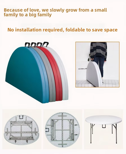 Bán buôn vòng nhựa có thể gập lại bảng thiết kế hiện đại bền & nhẹ Stackable xách tay cho các cuộc tụ họp ngoài trời - Product Image 4
