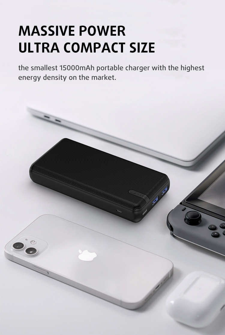 TRUSDA CS5 лучший внешний аккумулятор 15000 мАч с PD 18 Вт Быстрая зарядка для всех сотовых телефонов и планшетов