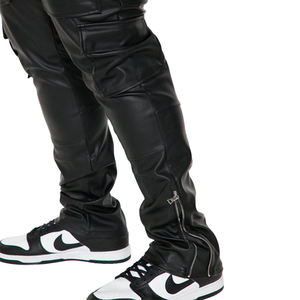 Pantaloni dritti in pelle sintetica con logo personalizzato <span class=keywords><strong>uomo</strong></span> con logo personalizzato - Product Image 6