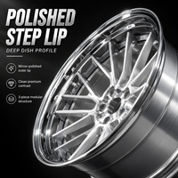 Jantes personnalisées Mforegd en aluminium brossé 6061-T6 à profil profond, multi-rayons, 18, 19, 20, 22, 24 pouces, roues forgées de luxe européennes OEM en 3 pièces