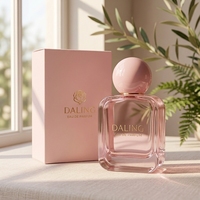 Vente en gros usine – Flacon de parfum en verre vide de luxe personnalisé avec pulvérisateur à pompe rose, 30 ml, 50 ml, 100 ml, avec bouchon supérieur en bois