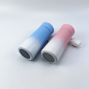 زجاجة ماء معزولة صغيرة وجميلة سعة 350 مل من الفولاذ المقاوم للصدأ، ترمس بجدار مزدوج، قارورة مفرغة الهواء، كوب حراري - Product Image 6