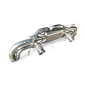 Sistema di Scarico CatBack in Acciaio Inox con Valvola per Modelli <span class=keywords><strong>Audi</strong></span> <span class=keywords><strong>R8</strong></span> V10 5.2L 2008-2016, Include Tubo Centrale e Tubo di Scarico Posteriore - Product Image 3