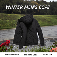Veste d'hiver pour homme, nouvelle, décontractée, chaude, standard, à capuche, respirante, à carreaux, fermeture éclair, style rétro, imperméable, grande taille, réversible