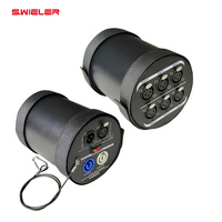Amplificateur DMX suspendu en kit, 1 entrée 6 sorties, boîtier métallique, distributeur audio DMX pour éclairage de scène, amplificateur de signal DMX 6 canaux