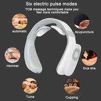 Prix de gros usine – Masseur intelligent EMS portable sans fil à 6 modes pour le cou et les épaules, avec fonction chauffante en ABS