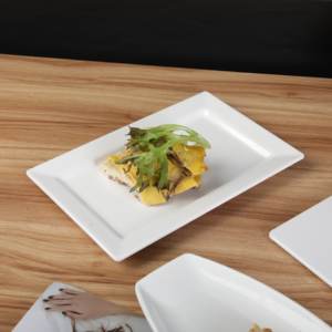 Vaisselle en mélamine A5, plat rectangulaire minimaliste pour fondue, plat rectangulaire long pour restaurant, plat de barbecue, plat de service - Product Image 1
