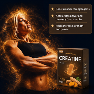 Tiras de Creatina Monohidrato de Disolución Rápida OEM, Tiras Orales de Creatina Monohidrato de Disolución Rápida para Energía Pre-Entrenamiento - Product Image 5