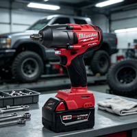 Meilleures ventes - Kit d'outils industriels Milwaukee 18V M-18 12 pièces - Tournevis sans fil Brushless Red Fuel - Ensemble d'outils électriques 11-en-1