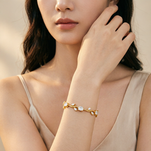 <span class=keywords><strong>Bracelet</strong></span> tendance en laiton plaqué argent avec breloque fleur de tulipe, style vintage, personnalisé, porte-bonheur, unisexe - Product Image 5