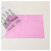 Pochette transparente en plastique PP A4, étanche, avec fermeture éclair coulissante, organiseur de dossiers, pochette de classement, fournitures de papeterie de bureau
