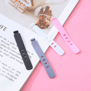 Bridas para cables de silicona flexibles multifuncionales para el hogar Bridas para cables de datos para auriculares portátiles ajustables - Product Image 4